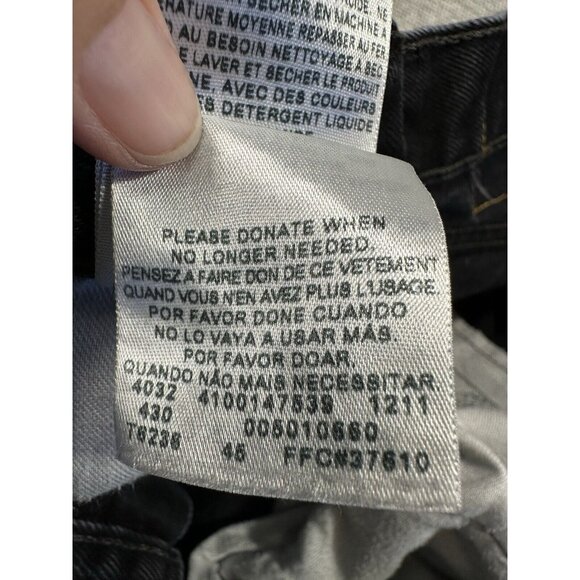 Levis 501 Mens 33x32 Black Faded Straight Leg Button Fly - Picture 13 of 16